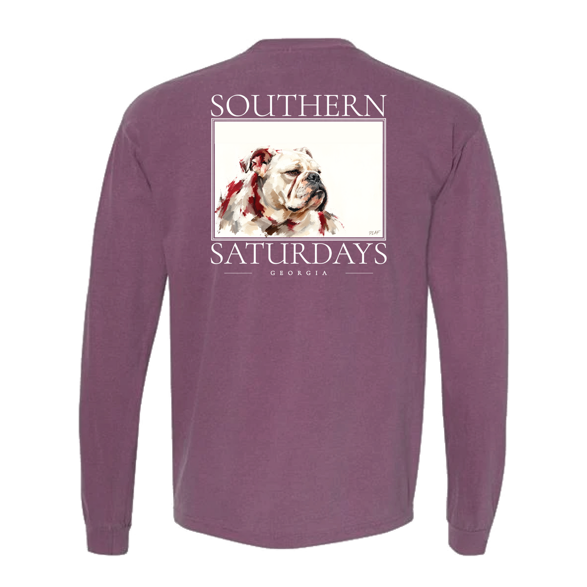GA - Southern Saturdays Bulldog Long Sleeve Tee