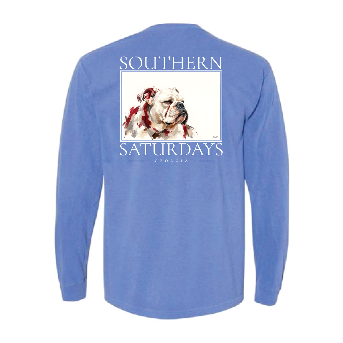 GA - Southern Saturdays Bulldog Long Sleeve Tee