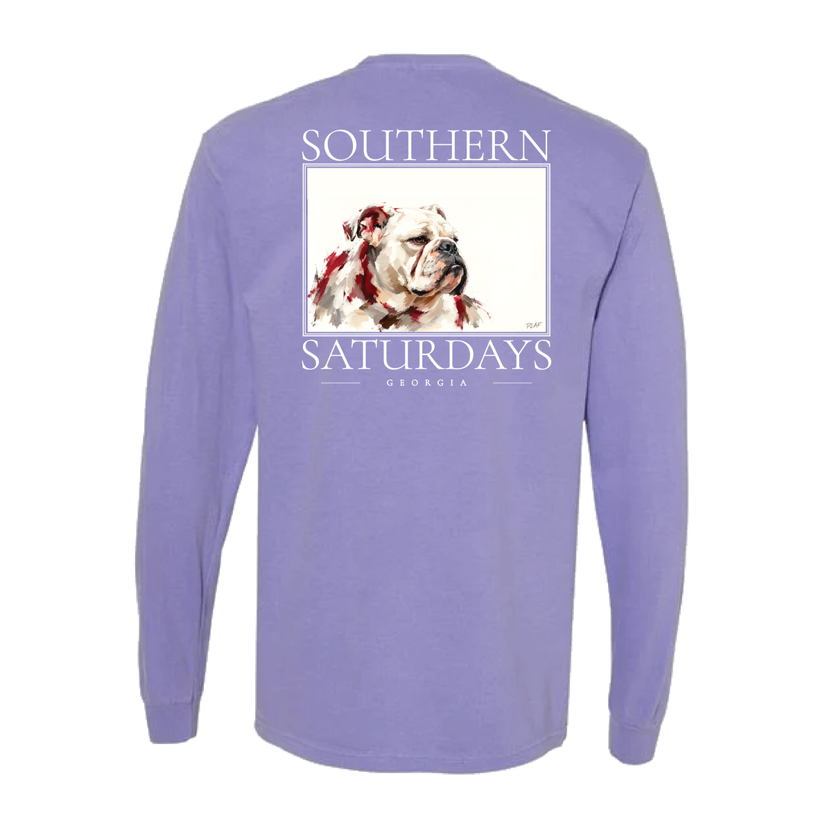 GA - Southern Saturdays Bulldog Long Sleeve Tee