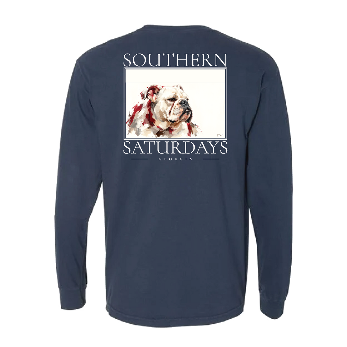 GA - Southern Saturdays Bulldog Long Sleeve Tee