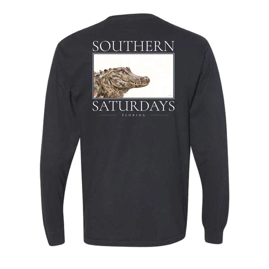 FL - Southern Saturdays Gator Long Sleeve Pocket Tee