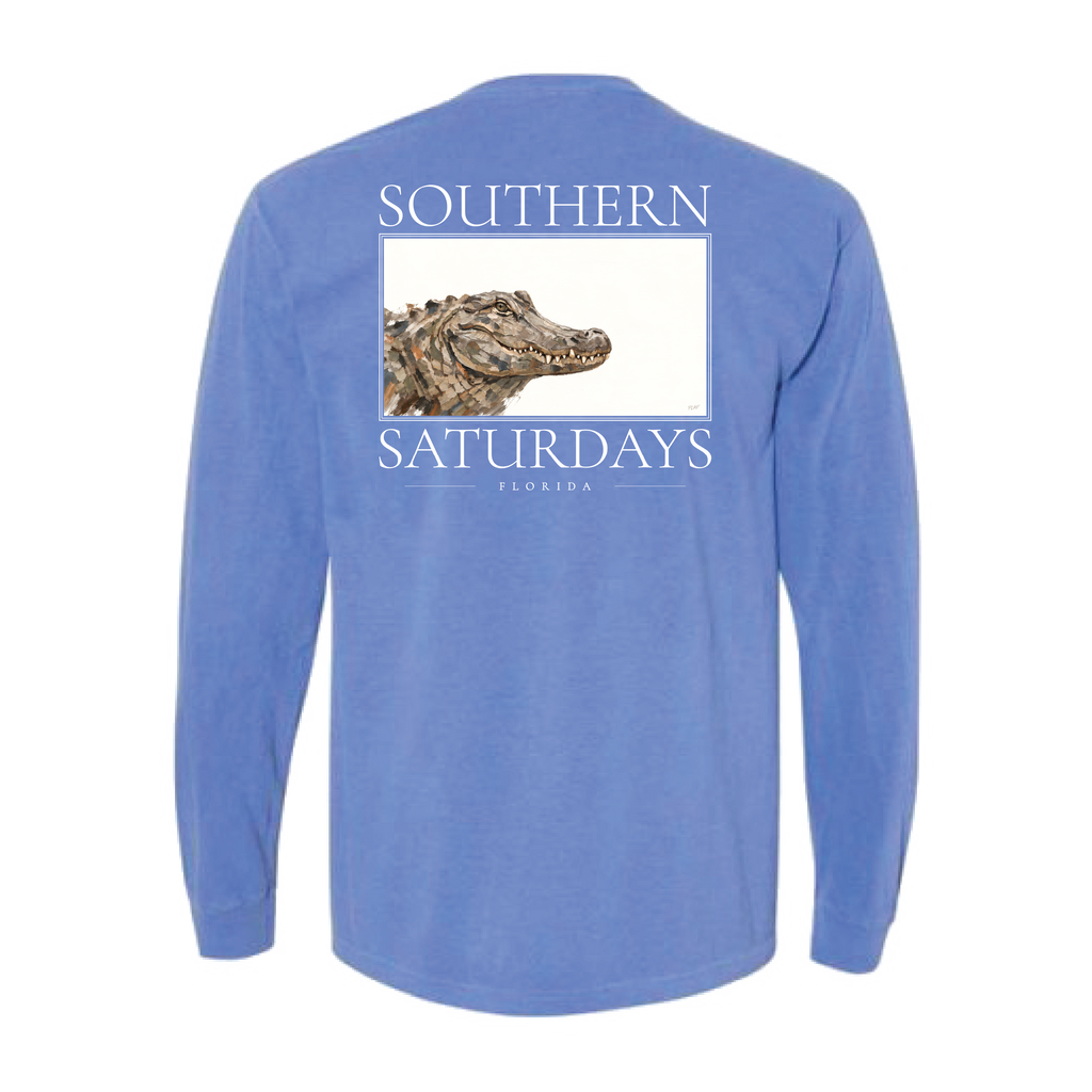 FL - Southern Saturdays Gator Long Sleeve Pocket Tee
