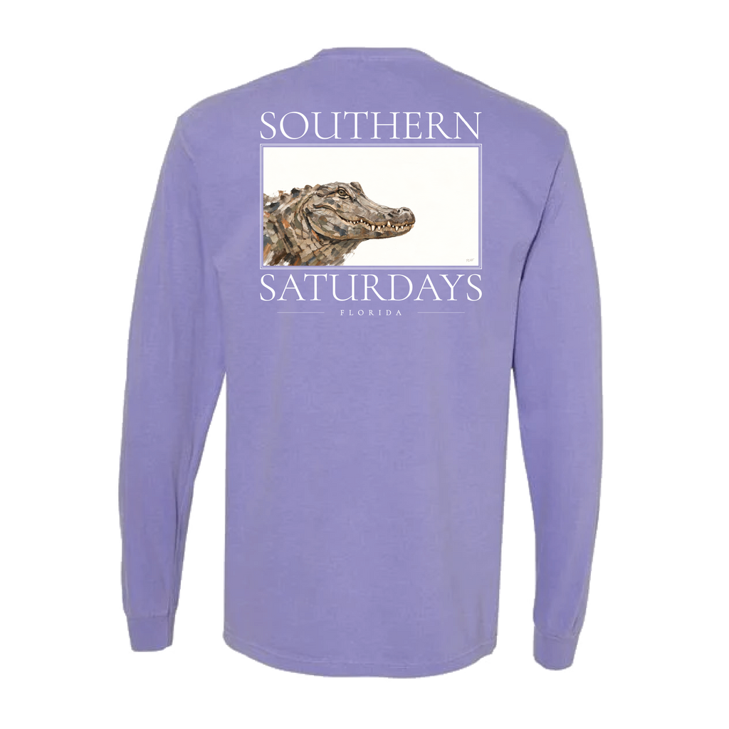 FL - Southern Saturdays Gator Long Sleeve Pocket Tee