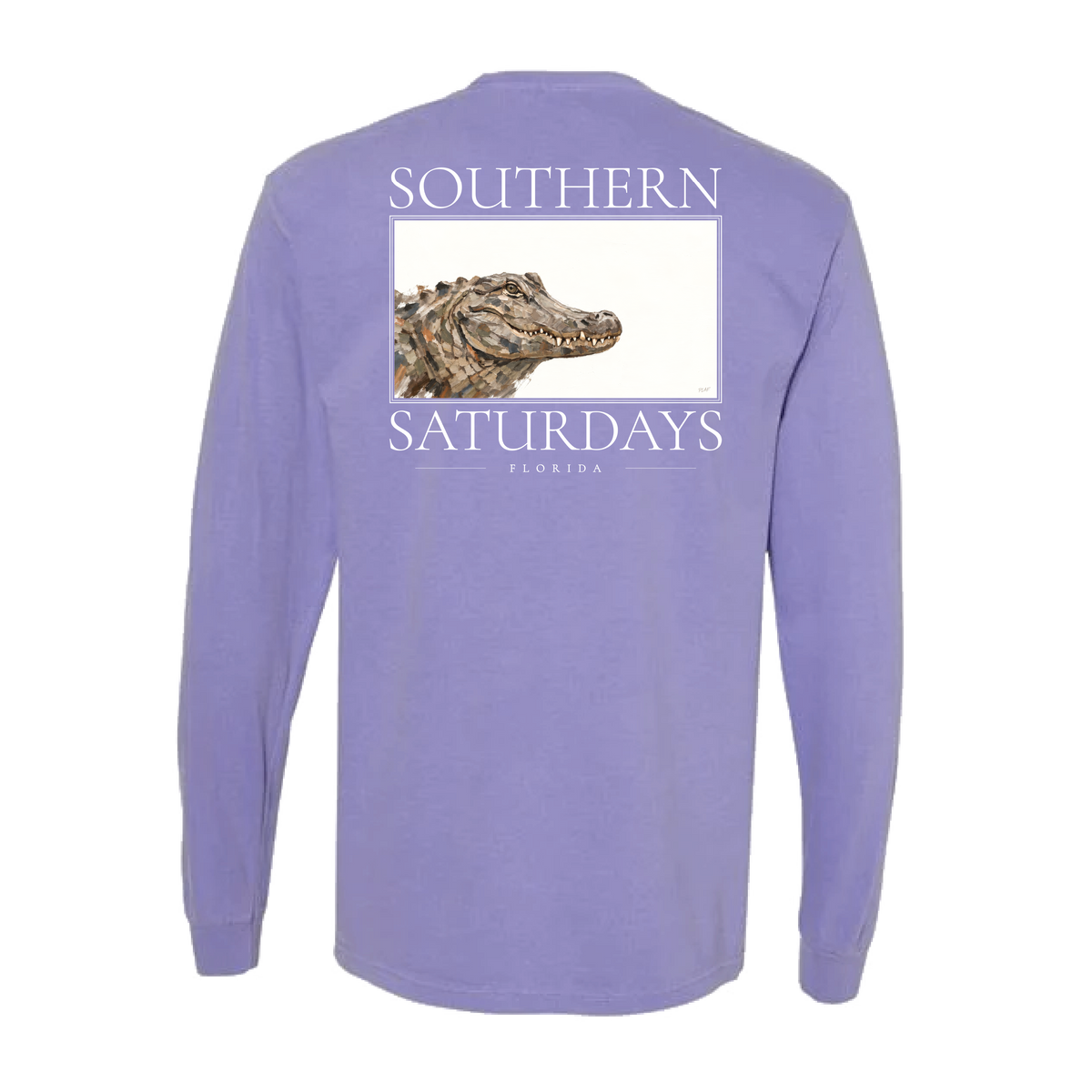 FL - Southern Saturdays Gator Long Sleeve Pocket Tee