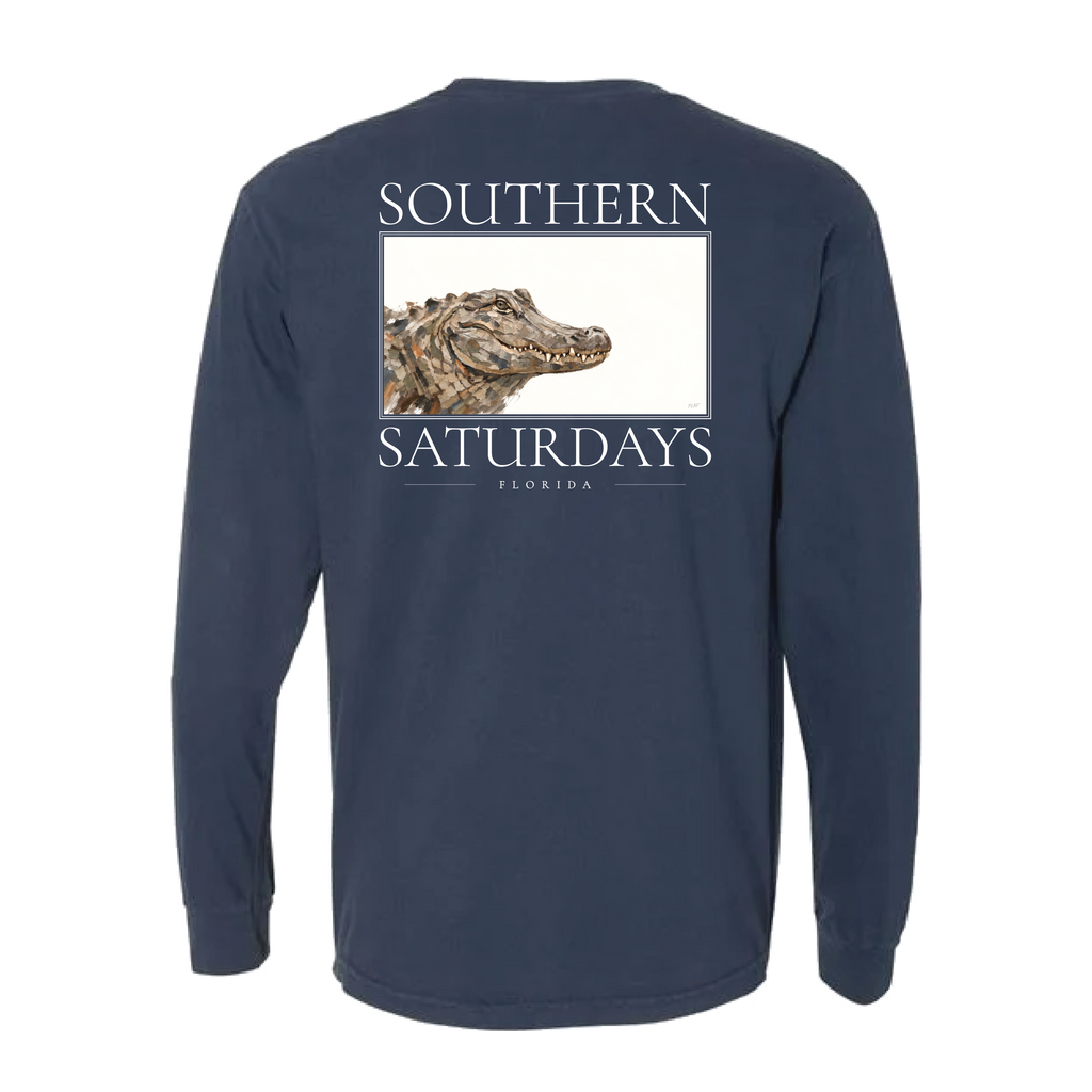 FL - Southern Saturdays Gator Long Sleeve Pocket Tee
