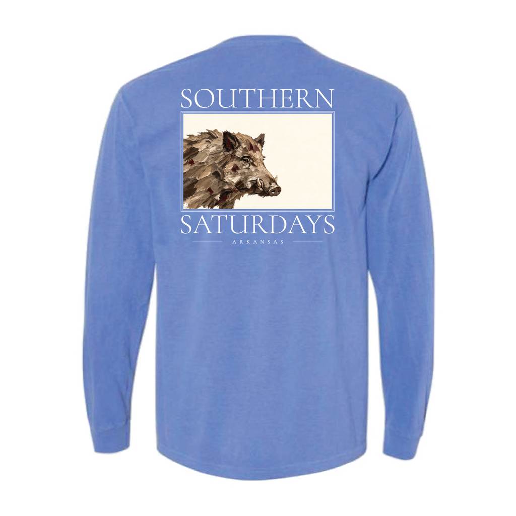 AR - Southern Saturdays Wild Hog Long Sleeve Pocket Tee