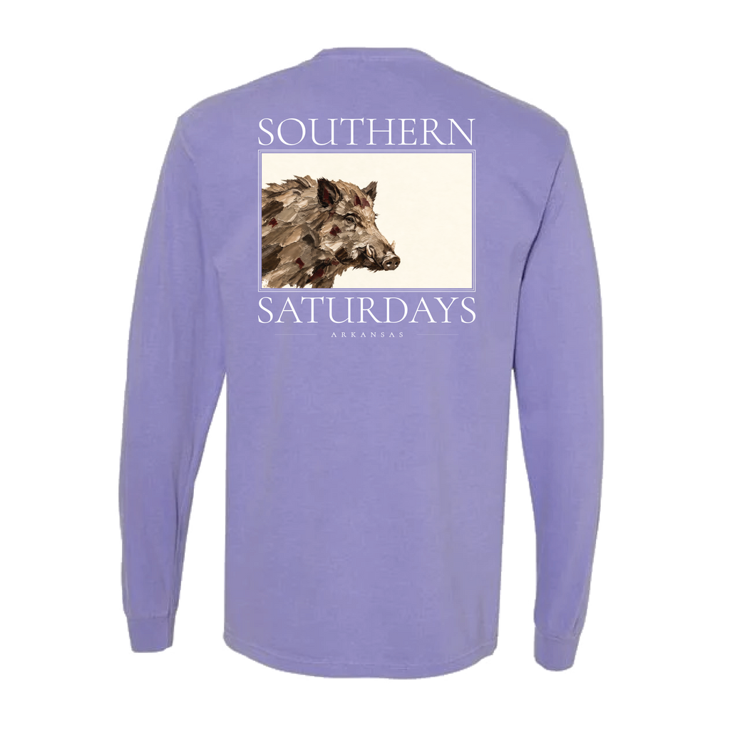 AR - Southern Saturdays Wild Hog Long Sleeve Pocket Tee