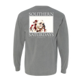 GA - Southern Saturdays Bulldog Long Sleeve Tee