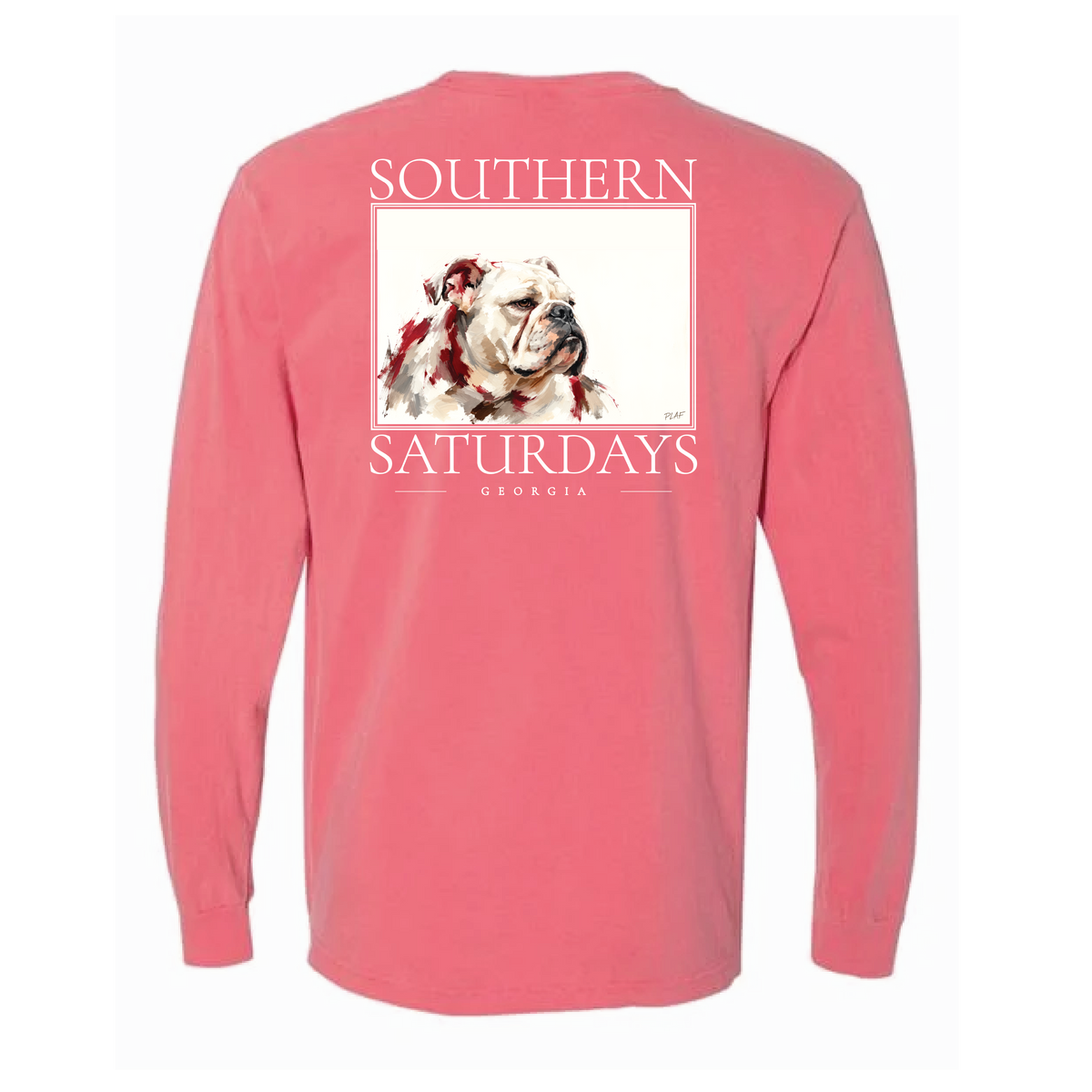 GA - Southern Saturdays Bulldog Long Sleeve Tee